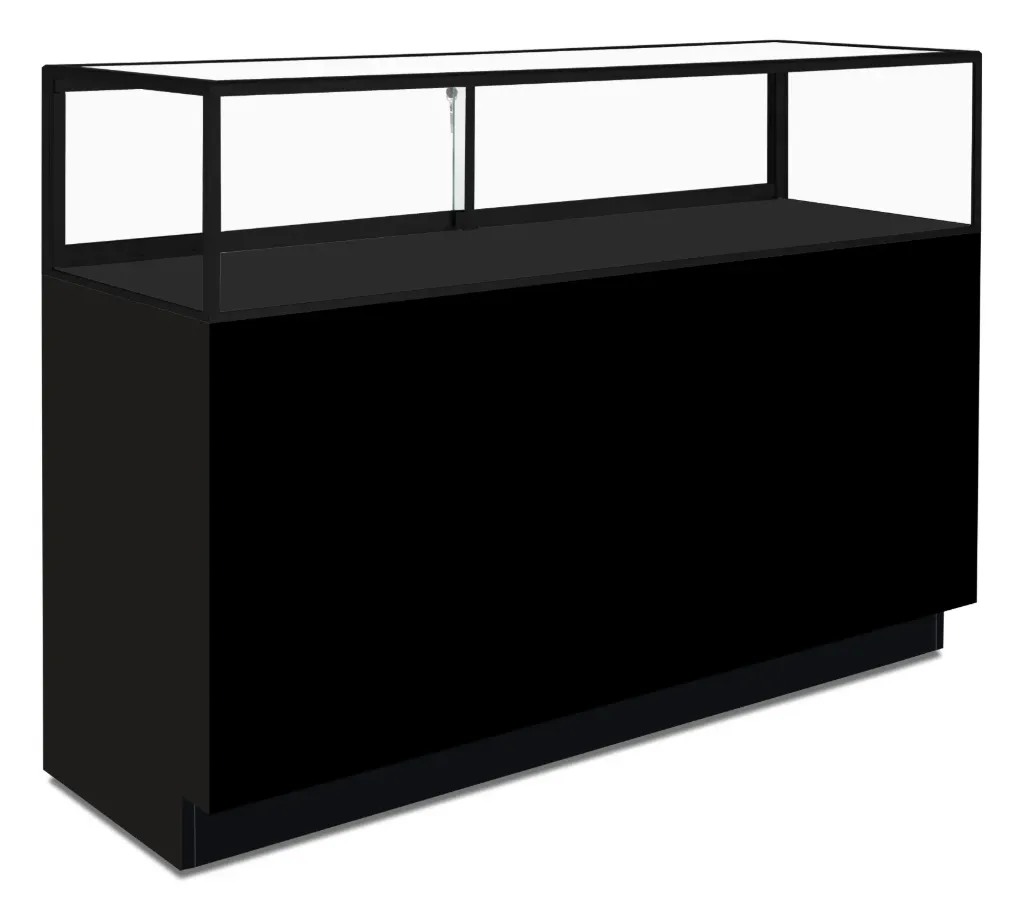 JL 100 48" Full Frame ((DISCONTINUED) Brushed Silver Laminate, Black Frame)