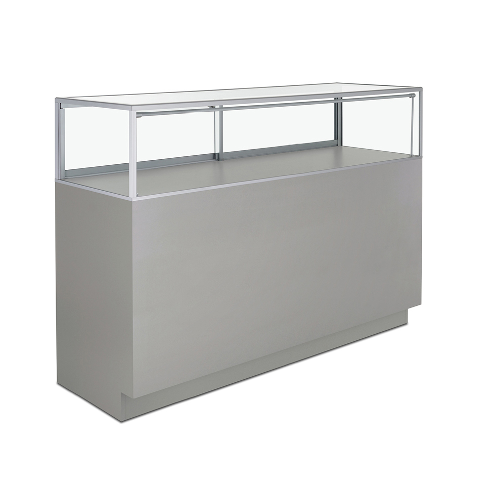 JL 100 60" Full Frame ((DISCONTINUED) Brushed Silver Laminate, Black Frame)