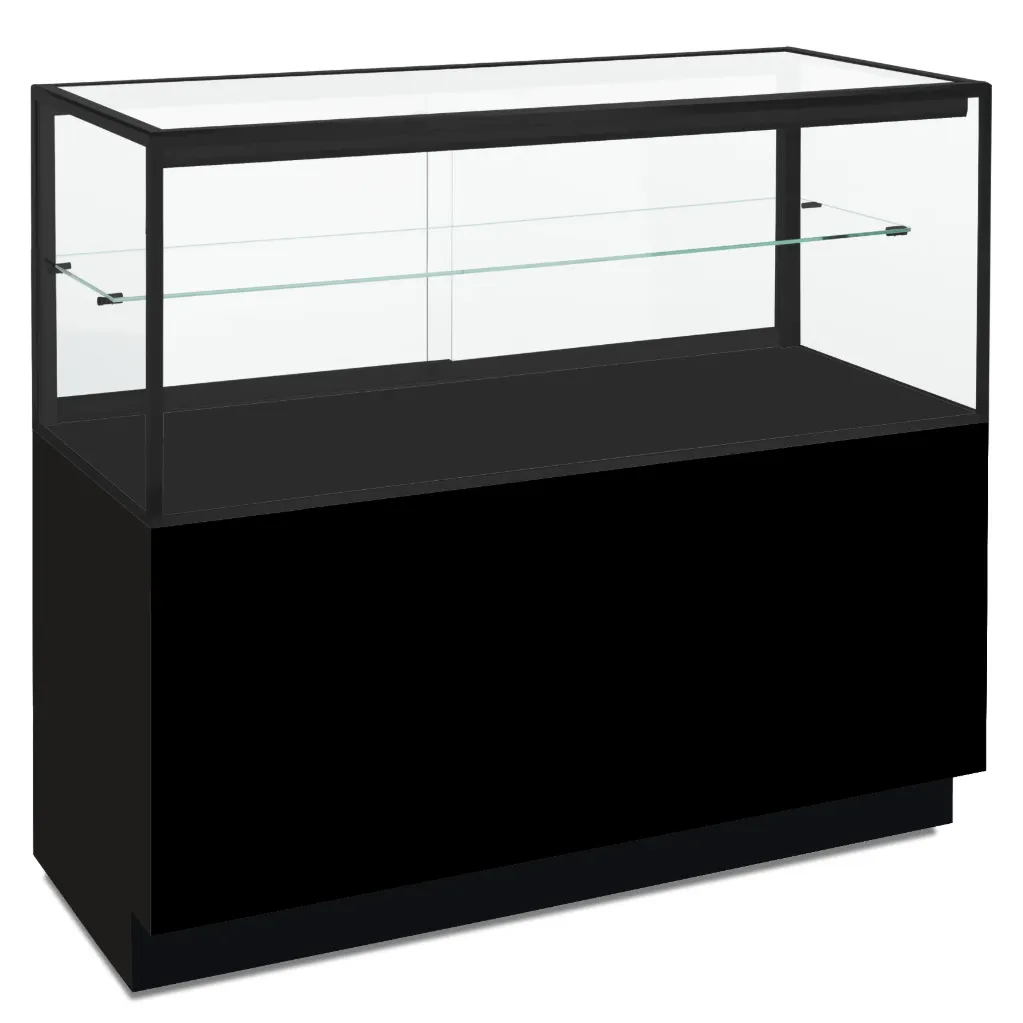 JL 101 36" Full Frame ((DISCONTINUED) Brushed Silver Laminate, Black Frame)